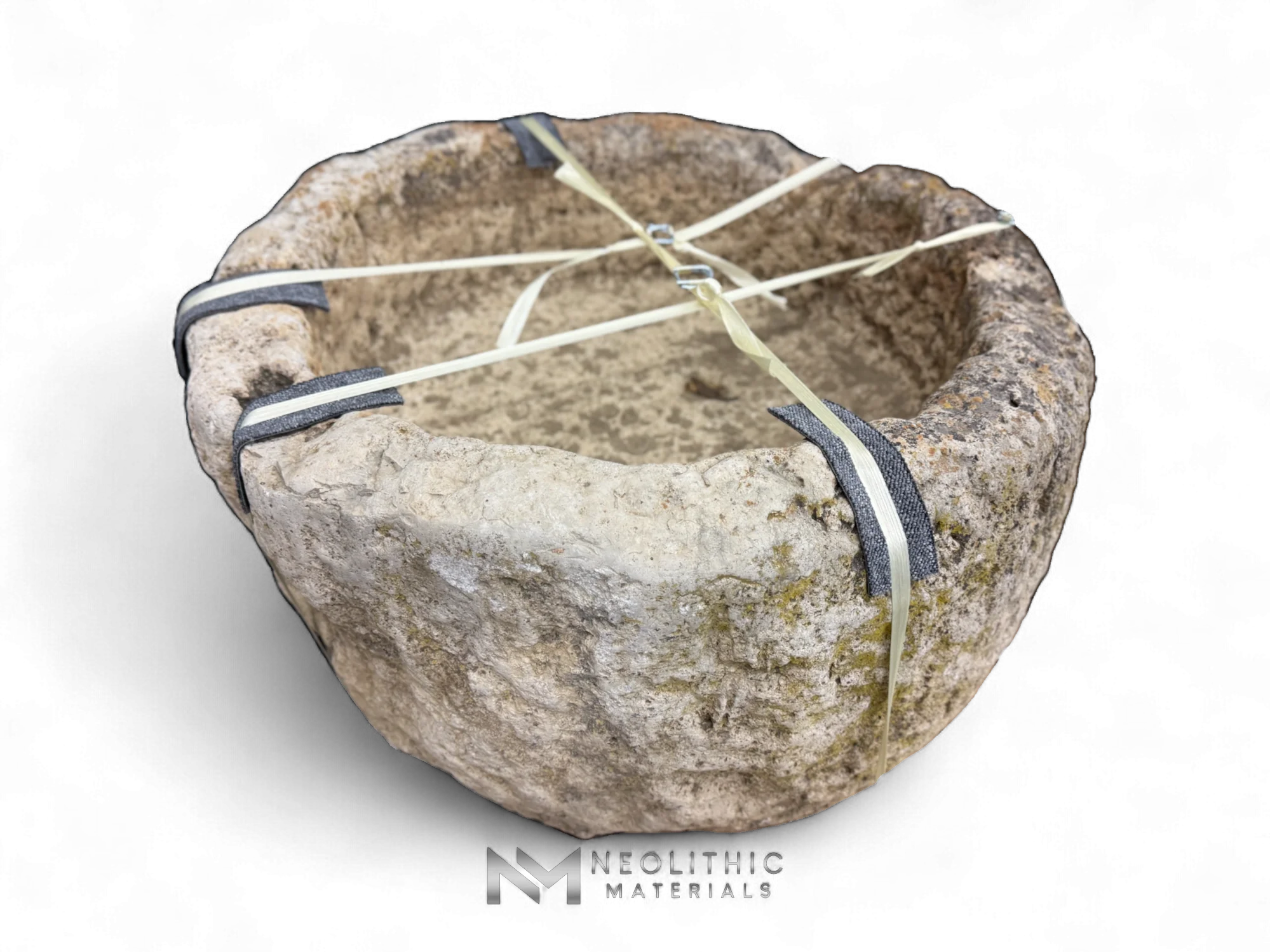 French Antique Round Limestone Trough - Image 3
